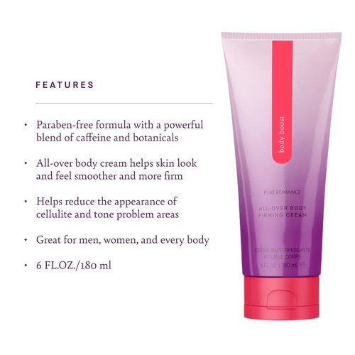 Pure Romance Body Boost, Daily Firming Cream, Our Best Body Lotion for Women Looking to Turn Back the Clock by Firming Experienced Skin with Gravity Defying Results, 6 Fl Oz