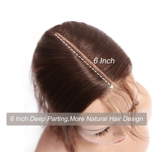 Brown 2x6 Closure Body Wave #4 Chocolate Brown Virgin Human Hair Middle Part 150% Density Hd Transparent Brazilian Kim K Lace Closure With Baby Hair 14 Inch