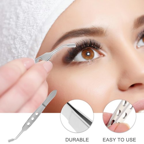 Beaupretty Stainless Steel Meibomian Gland Expressor Tweezers Eyelid Massage Tool for Relieving Blocked Oil Glands and Eye Comfort