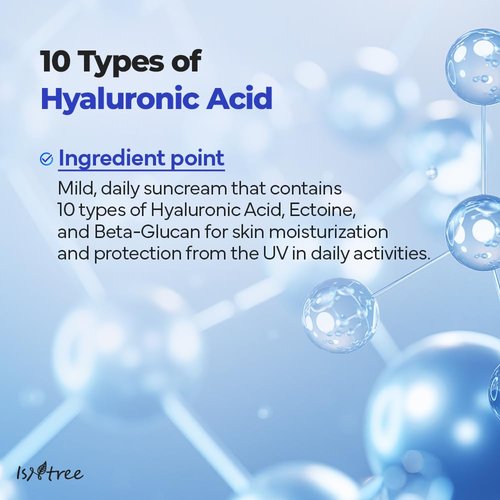 IsNtree Hyaluronic Acid Aqua Gel Cream 100ml, 3.38 fl oz + Hyaluronic Acid Daily Sun Gel 50ml, 1.69 fl oz