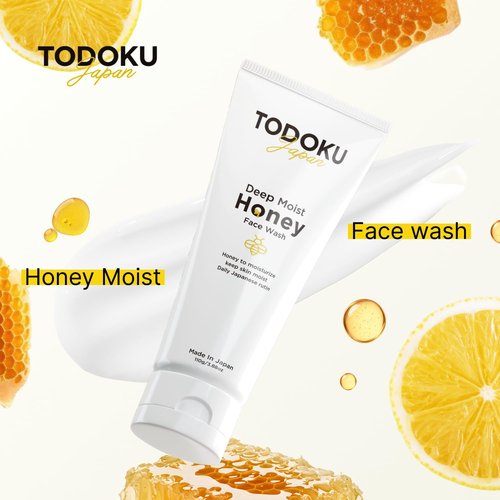 TODOKU JAPAN Deep Moist Honey Face Wash - 110g