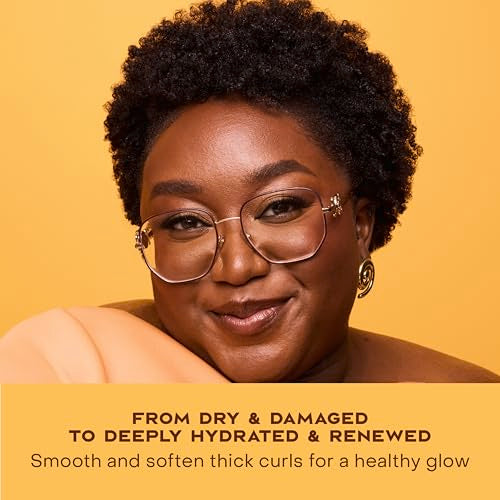 SheaMoisture Raw Shea Butter Deep Moisturizing Hair Masque, 11.5 fl oz - Deep Conditioner for Curly Hair to Moisturize and Renew, Sustainable, Organic, Cruelty-Free