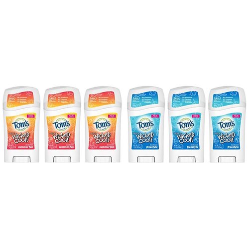 Tom's of Maine Aluminum-Free Wicked Cool Teen Boys Deodorant, Natural Deodorant