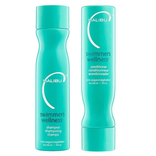 Malibu C Swimmers Wellness Shampoo and Conditioner Set (9 oz) - Restorative Hair Care for Swimmers - Protects Against Chlorine Damage & Combats Brittle Hair
