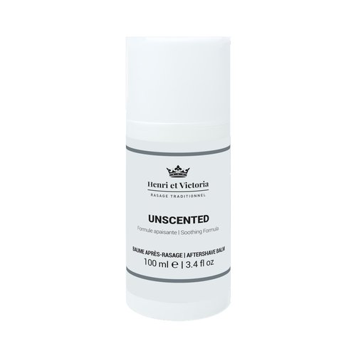 HENRI ET VICTORIA After Shave Balm for Men | Post Shave Balm - Unscented | Made by Skilled Artisans | Prevents and Cures Razor Burns | 3,4 oz