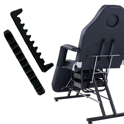 UtySty 2 Pack Message Bed Adjustment Bracket Replacement Parts Plastic Multi Position Adjustable Backrest Support Teeth Back Mount Brackets for Tattoo Chair Table Spa Salon Facial Esthetician Bed