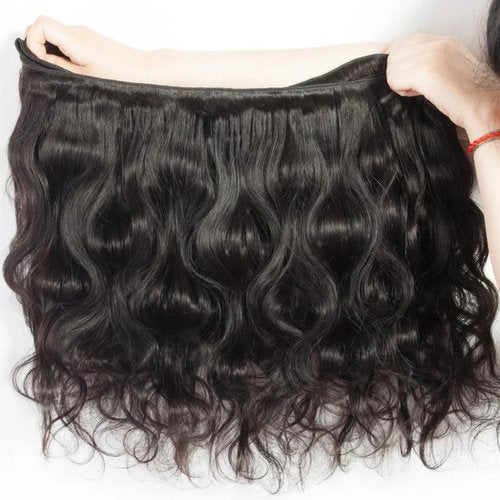 Superfect Brazilian Human Hair Bundles Body Wave 24 Inch 1 Bundle Human Hair Weave 12A 100% Unprocessed Virgin Hair Extensions Single Bundle Natural Black Color (Body Wave 1 Bundle, 24)