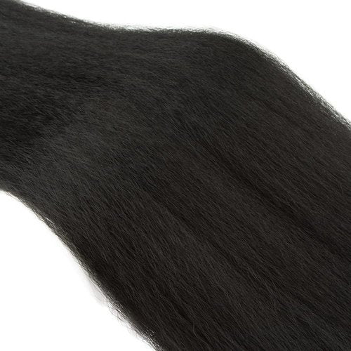 Yaki Straight Bundles Human Hair 28 Inch Kinky Straight Bundles #1B Natural Black Unprocessed Brazilian Virgin Weave Hair 1 Bundle 50 Gram Per Bundle