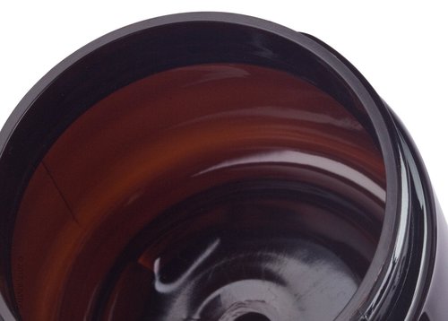 (12 pack) 3 oz Amber PET Plastic Refillable Jar with White Lid