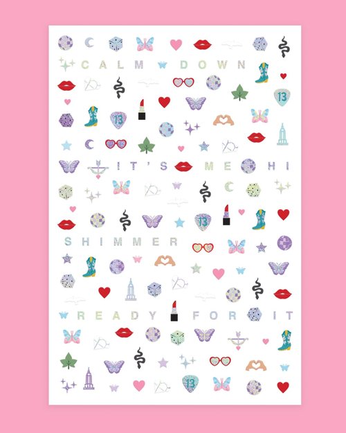 xo, Fetti Party Era Nail Stickers | 4 Sheets 544 Stickers | Concert Party Accessory, Bachelorette Decorations, Birthday Manicure, Bridesmaid Adhesive Press Ons