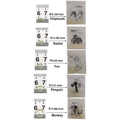 Angzhili 10 Bag Dental Orthodontic Rubber Bands,Elastic Rubber Bands,Orthodontic Supply (5/16")