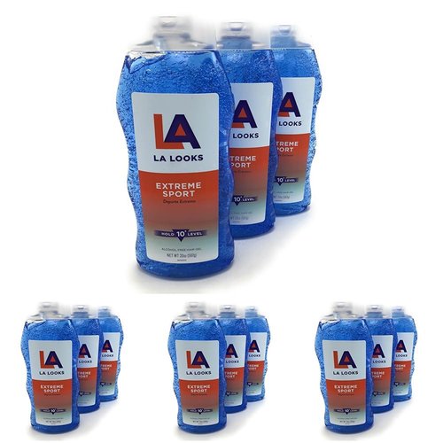 L.A. LOOKS SPORT XTRME HLD GEL 20 OZ (Pack of 12)