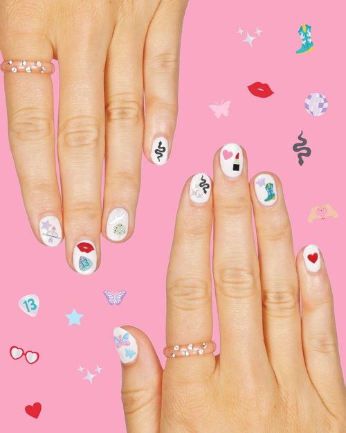 xo, Fetti Party Era Nail Stickers | 4 Sheets 544 Stickers | Concert Party Accessory, Bachelorette Decorations, Birthday Manicure, Bridesmaid Adhesive Press Ons