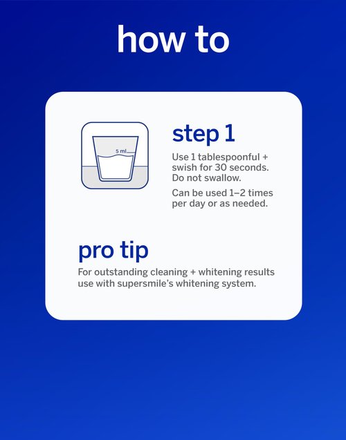 Supersmile Oral Rinse Mouthwash - Clinically Formulated Mint Flavored Sugar Free Dental Mouthwash - Fresh Breath - Anti-Germicidal - Alcohol-Free (16 Fl Oz) (Pack of 2)
