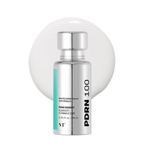 VT COSMETICS PDRN 100 Essence, Intensive Glow Serum, 100,000ppm Vegan PDRN, Skin Restoration & Plumping, Hydrating & Moisturizing, Firming, Fine Lines, Korean Skincare 1.01 fl. Oz.