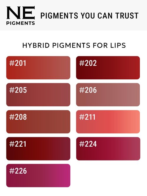 NE PIGMENTS Carmine #226 - By Elena Nechaeva - Lip Pigment - Permanent Makeup - Professional Tattoo Ink