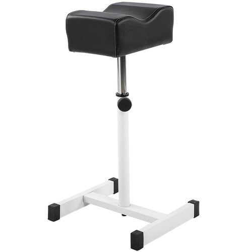 Professional Pedicure Manicure Footrest Stool Chair, Height Adjustable 15-22.4 Inches, Salon Spa Equipment