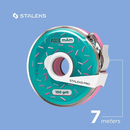 STALEKS PRO White Disposable Abrasive Tape papmAm Expert in a Plastic case 100 grit