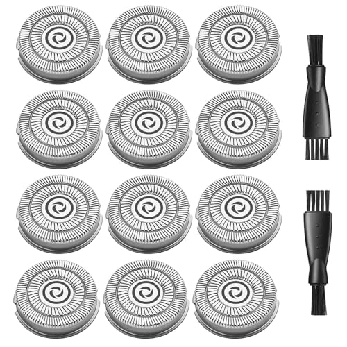 12 Pack Electric Razor Replacement Blades Compatible with rategist Electric Shaver Blades rategist Replacement Blades for rategist Electric Shaver WD-787, 2 Cleaning Brush