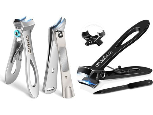Nail Clippers for Men Thick Ingrown Nails, Heavy Duty Large Toe Nail Clippers for Thick Nails for Seniors with Wide Opening, Upgraded Slanted Curved Ingrown Toenail Clippers