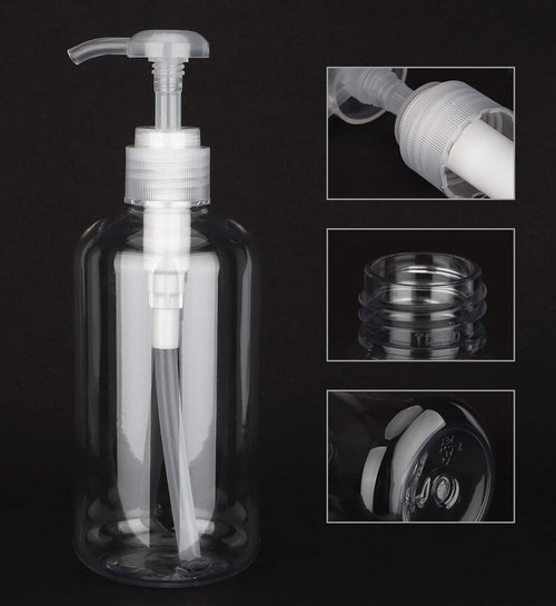 driew Pump BottlesClear, Dispenser 10oz Shampoo BottlesPump Containers Pack of 2