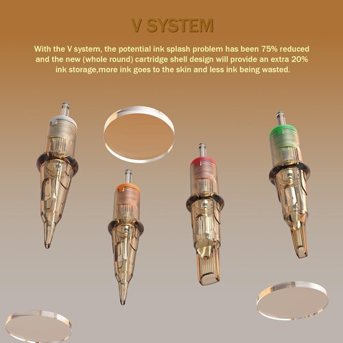 EZ Tattoo Cartridge Needles Assorted - 50Pcs #12 Mixed (5RS 7RS 9RS 14RS 18RS) Standard Round Shader Tattoo Needles Cartridges for Tattoo Pen Machine Gun - V SELECT