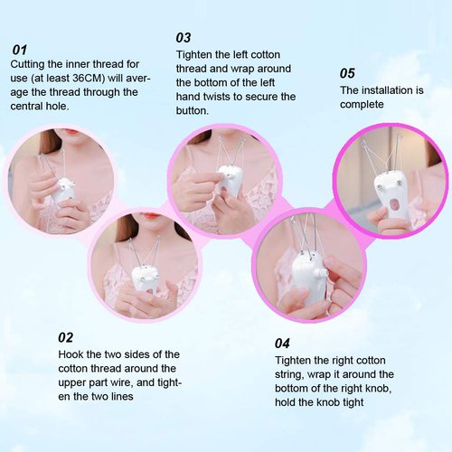 Threading Hair Removal, Hair Remover Electric Face Eyebrow Threading Epilator USB Charging Cotton Thread Depilation Machine Device for Women Girls Ladies ()
