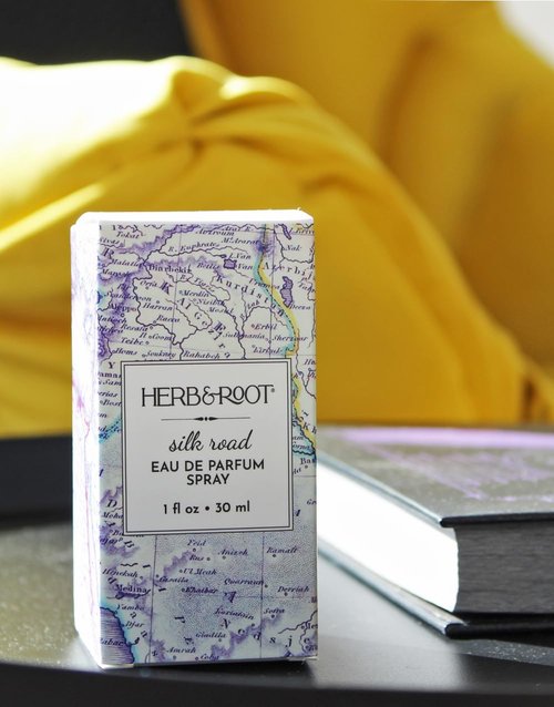 Herb & Root Amber Wood Spice Womens Perfume: Long-Lasting Eau de Parfum with Saffron, Cardamom, Sandalwood - Clean Fragrance for Women (Silk Road Eau de Parfum)