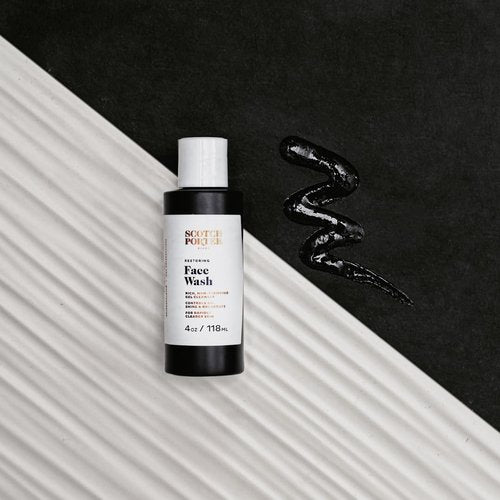 Scotch Porter Restoring Face Wash | Rich, Non-Stripping Gel Cleanser | Formulated with Non-Toxic Ingredients, Free of Parabens, Sulfates & Silicones | Vegan | 4oz – 2 Pack