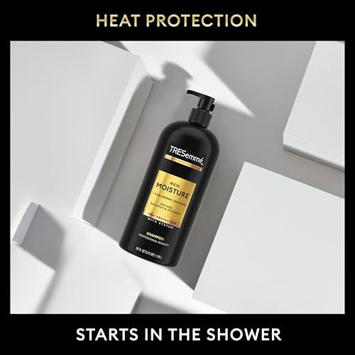 TRESemm? Rich Moisture Hydrating Shampoo with Pump 4 Count for Dry Hair Formulated With Pro Style Technology 39 Fl Oz