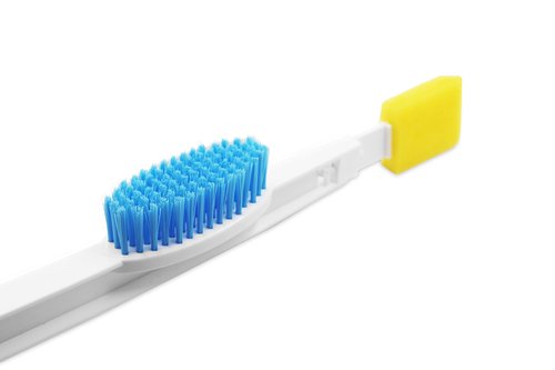KMINA Long Handled Foot Brush and Toe Cleaner for Disabled, Toe Cleaners Between Toes Brush for Seniors, Long Reach Foot Scrubber Includes Spare Parts
