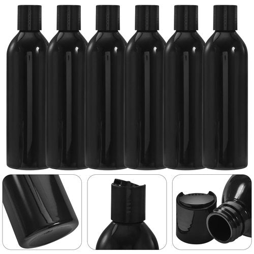 KALLORY Travel Bottles for Toiletries: 6pcs 8oz Plastic Bottles with Caps - Travel Size Containers for Shampoo Lotions Creams