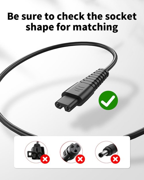 WUKUR 4.5V Charger Compatible with BaByliss PRO FX870, FX788, FX787, FXSSM, FX820, FX726, FX825 LoPROFX Trimmer Clipper Charger Cord