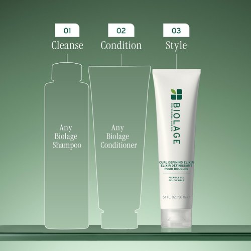Biolage Curl Defining Elixir - Lasting Curl Control, Anti-Frizz, Shine Enhancing, Natural Movement, Vegan & Paraben-Free, 5 Fl Oz, packaging may vary