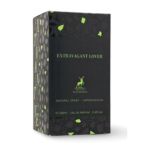 Maison Alhambra Extravagant Lover – Fruity, Gourmand, Woody, Amber – Eau de Parfum Spray Long-Lasting Fragrance for Unisex, 3.4 Ounce / 100 ml