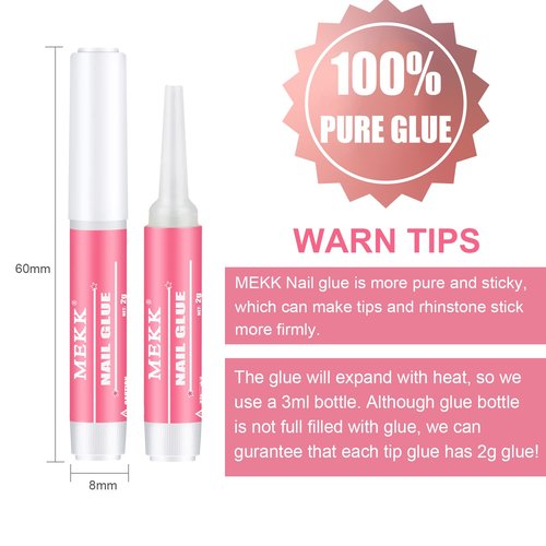 Nail Glue with Cordless Rechargeable Mini UV LED Nail Lamp,Super Strong Nail Glue for Acrylic Nails Long Lasting,24W Small UV Light for Nails Professional Flash Cure Nail Lamp for Nail