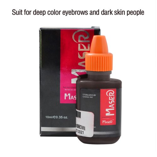 Tattoo Pigment Microblading Tattoos Inks Black Brown 10ml/0.35oz Permanent Makeup Ink Options Designed Specifically for Cosmetic Tattooing, Eyebrows, Lips, and Eyeliner