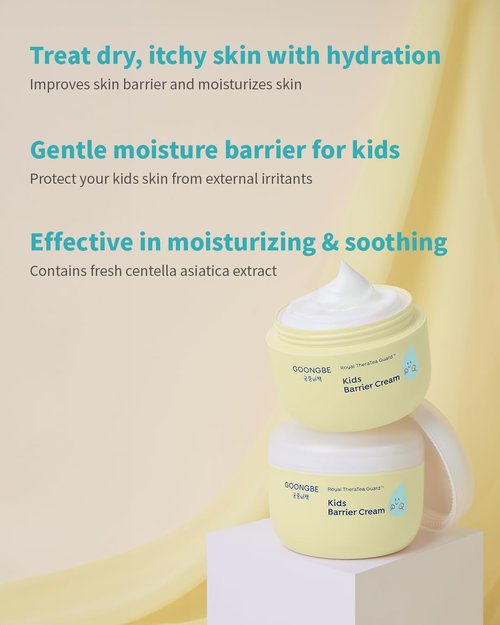 GOONGBE Kids' Bubble Facial Cleanser + Kids' Barrier Cream Bundle