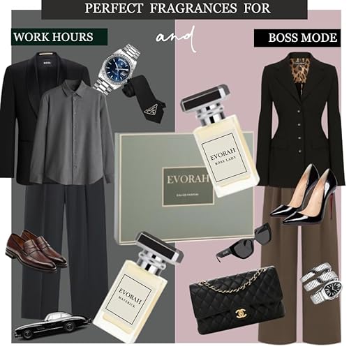 EVORAH Luxury Couple Perfume Gift Set (2 x 25 ml) | His and Hers Fragrance Combo | Long Lasting Perfume & Cologne for Couples | Premium Gift Set for Men and Women