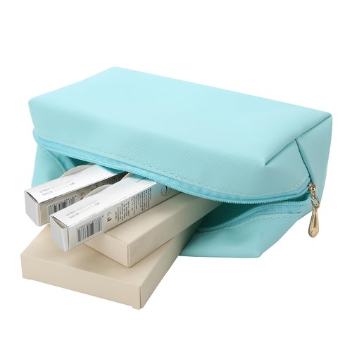 Bridesmaid Proposal Gifts Letter Cosmetic makeup bag bulk for Wedding Party Favors Bachelorette party decorations Toiletry Organizer Bag Makeup Case Gift (6, White&sage green)
