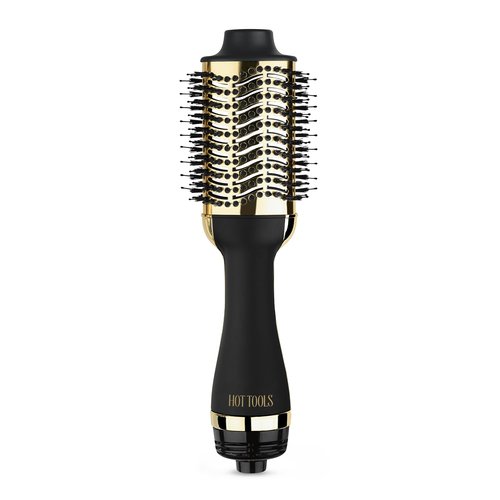 HOT TOOLS 24K Gold Blow Dryer Brush - Hot Air Brush for Salon-Worthy Volume in One Step - Volumizer with 24K Gold Technology for Fast Styling & Long-Lasting Results