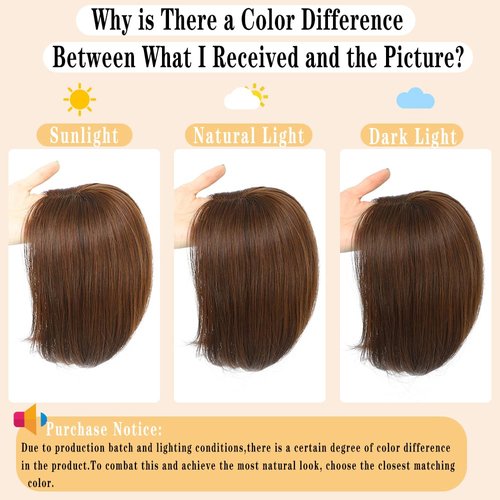Mekylio Hair Toppers for Women (mst-Chestnut Brown, mst)