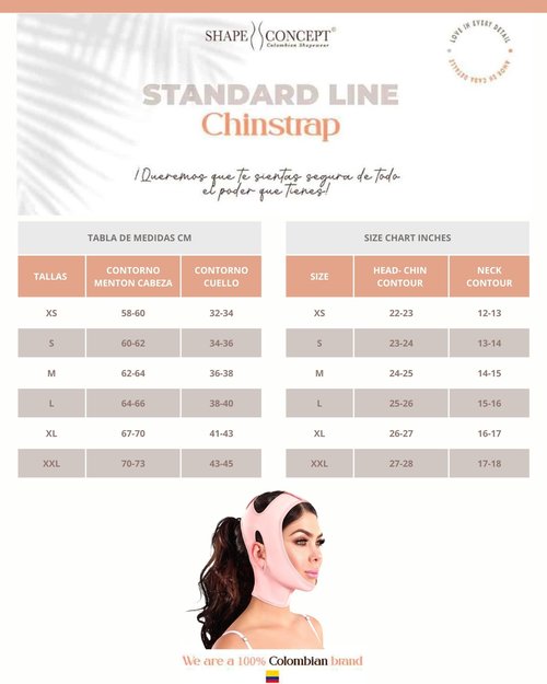 SHAPE CONCEPT Chin Strap for Sleeping 316 Double Chin Facial Medium Compression