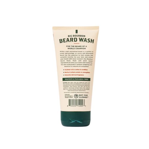 Duke Cannon Bourbon Beard Wash & Bourbon Beard Balm Care Set - 2 Pack, Woodsy Oak Barrel Scent, SLS & Paraben-Free, 6oz Wash & 1.6oz Balm