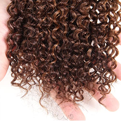 30 30 30 Inch Color 30 Bundles Human Hair 4/30 Water Wave Bundle Brown Water Wave Bundle Human Hair Unprocessed Virgin Hair Extensions