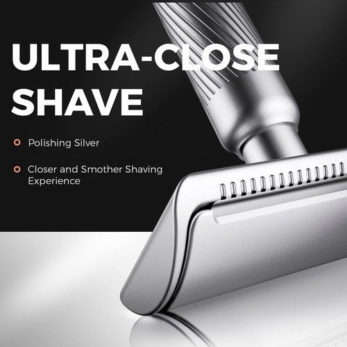 ZOMCHI Upgrade Safety Razor for Men with 60 Counts Safety Razor Blades for Shaving