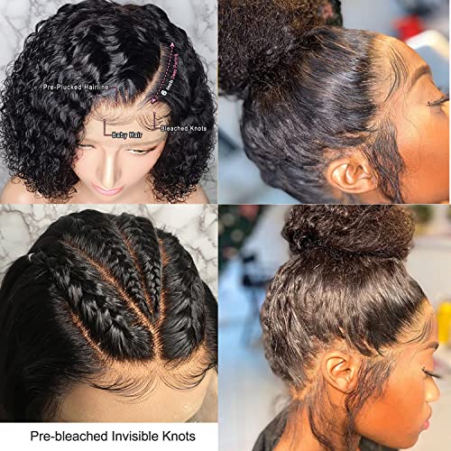 13x6 Lace Frontal Wigs for Black Women Pre Plucked Lace Wig Glueless Brazilian Remy Human Hair Wigs with Baby Hair (22 inch, 150% Density Lace Front Wig)