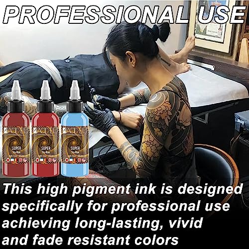 Tattoo Kit 14Pcs Tattoo Ink Color Set,Tattoo Ink Set, Skin-Safe Permanent Tattooing for 3D Makeup Beauty Skin Body Art, 1 oz 30ml/Bottle, 14 Color (30ml, 14Color)