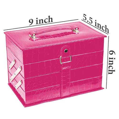 SHANY All In One Makeup Set, 67 Colors Eyeshadow, Blushes, Face Powder, Lipstick, Eye liners, Make up Pencils and Cosmetics Mirror - Makeup Kit With Reusable Beauty Organizer Train Case - Pink