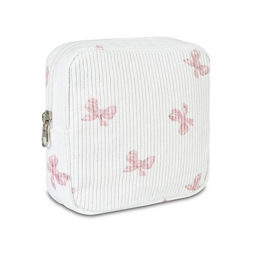 AMZMA Small Pouches for Purse Cute Mini Cosmetic Bag with Zipper Aesthetic Corduroy Makeup Bags Toiletry Bag